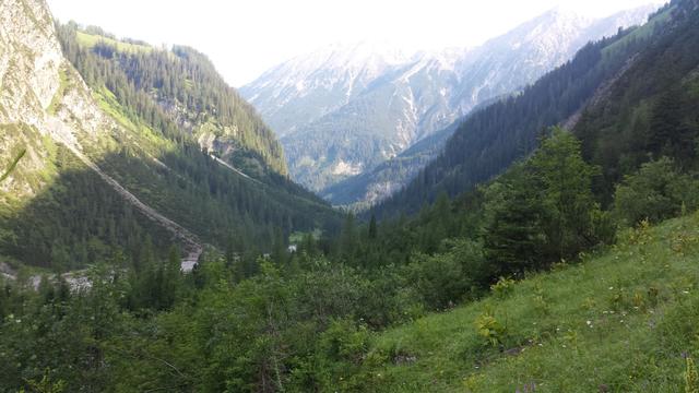 Blick in das Parseiertal von wo wir gekommen sind