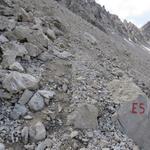 zwischendurch sind Markierungen ersichtlich. Bei Schlechtwetter sicher von Vorteil