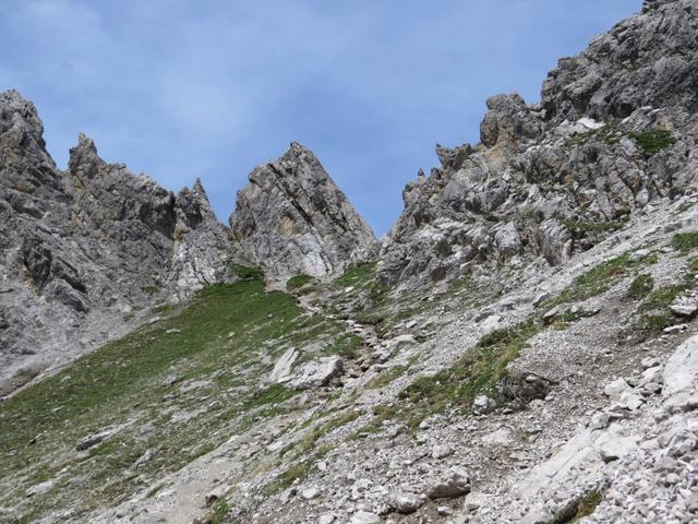 Blick zurück zur Seescharte