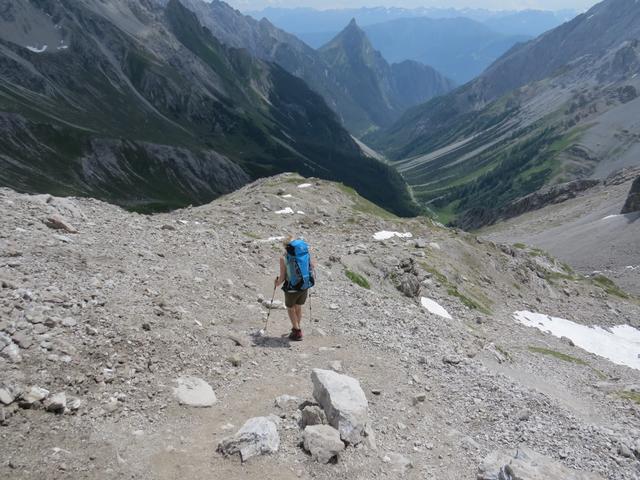 an so einem Tag ist man froh, Wanderstöcke dabei zu haben