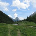 vor uns ragt die markante Silberspitze auf. Sie wird uns auf dieser Wanderung lange begleiten