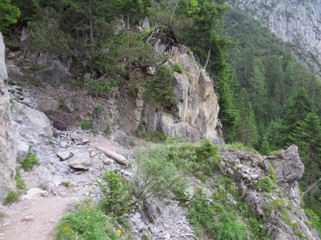 wir erreichen das Zammer Loch. Der letzte berüchtige Abschnitt der Etappe