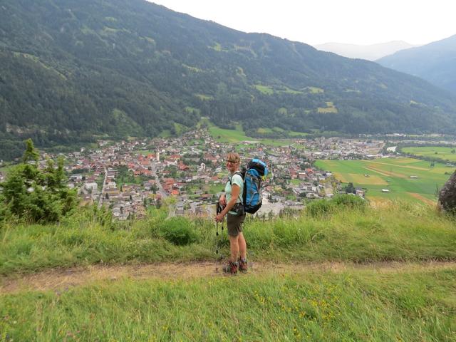 was für eine Aussicht von hier oben!