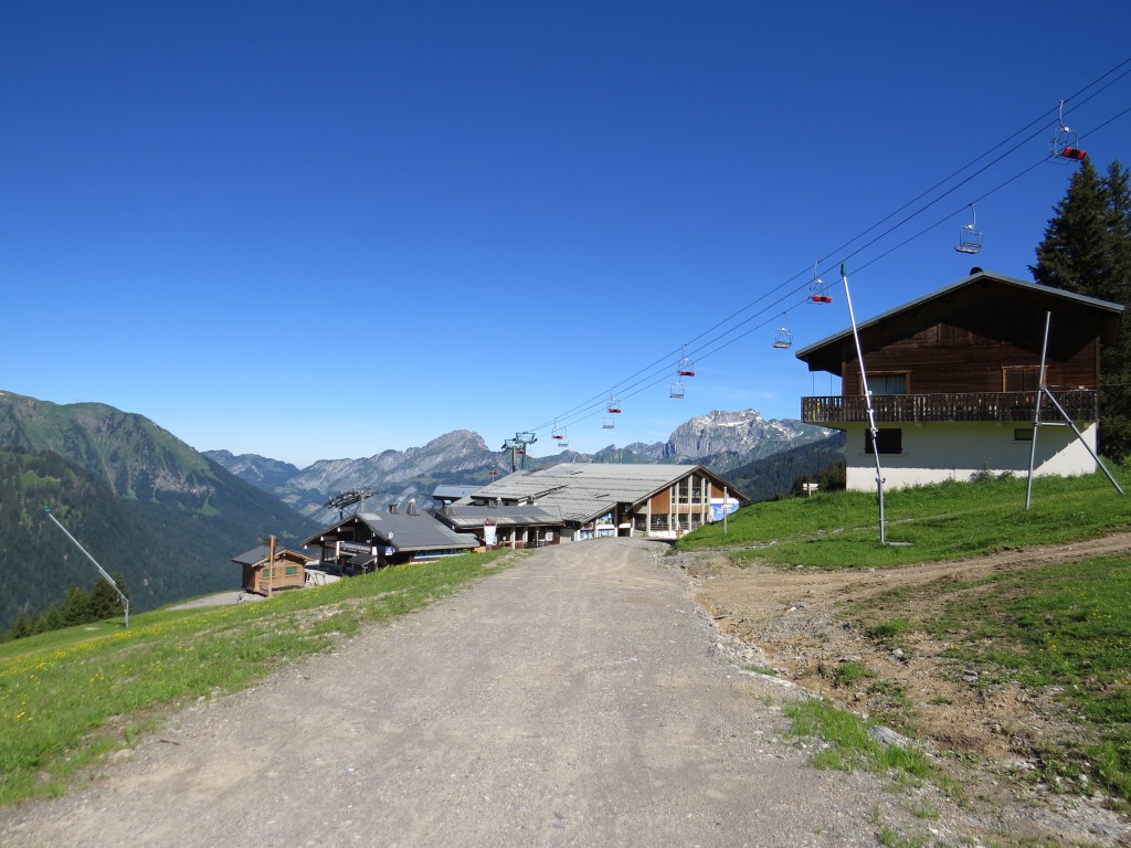 bei der Bergstation von Super-Châtel 1640 m.ü.M.