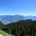 Blick ins Rhonetal und Richtung Tour d'Aï