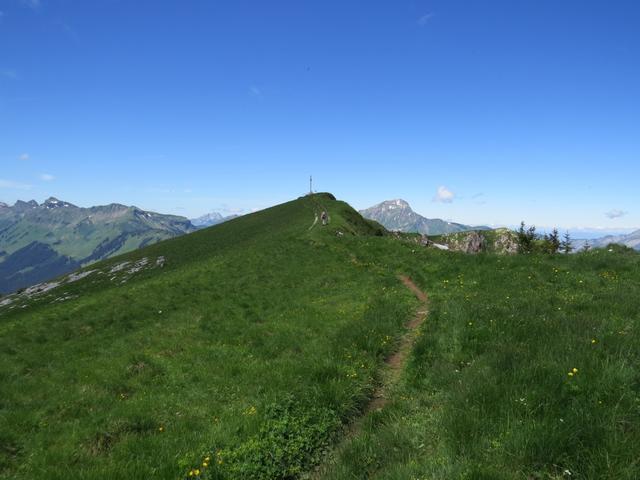 die letzten Meter zum Pointe de Bellevue sind der buchstäbliche Höhepunkt der Tour