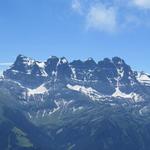 Blick zum Dents du Midi. Was für ein Erlebnis, als wir dort oben standen