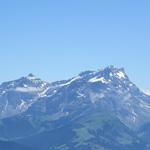 Oldenhorn und Les Diablerets. Dort oben sind wir auch schon gestanden