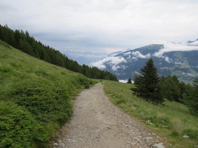 ... und laufen auf dem Panoramaweg weiter Richtung Larcheralm