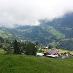 Blick hinunter ins Tal und Richtung Wenns