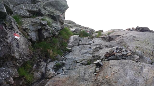 steil geht es nun hinauf. Von Mandarfen bis zur Braunschweigerhütte sind es ca. 1000 Höhenmeter