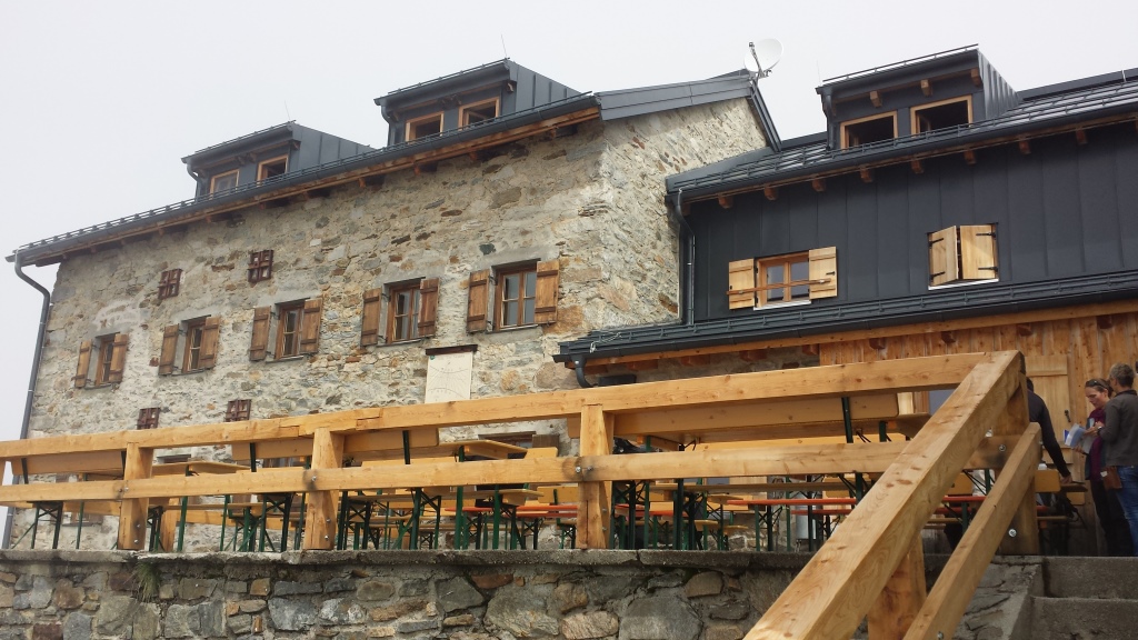 wir haben die Braunschweigerhütte 2758 m.ü.M. erreicht