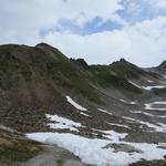 Blick Richtung Pitztaler Jöchl. Dort hinauf führt der Hauptweg des E5