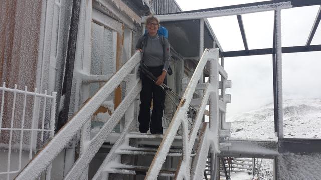 der Bus bringt uns hinauf auf den Timmelsjoch 2509 m.ü.M.