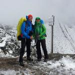 ... sondern auch auf der Wasserscheide. Rechts geht es in die Adria. Links zum schwarzen Meer