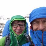 bei minus Temperaturen, leichter Schneefall und eisigem Wind, verlassen wir das Timmelsjoch