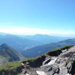 schönes Breitbildfoto mit Blick zur Brenta- Adamellogruppe und zu den Dolomiten