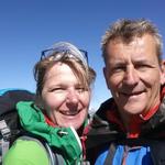 Erinnerungsfoto auf der Oberen Scharte 2698 m.ü.M.