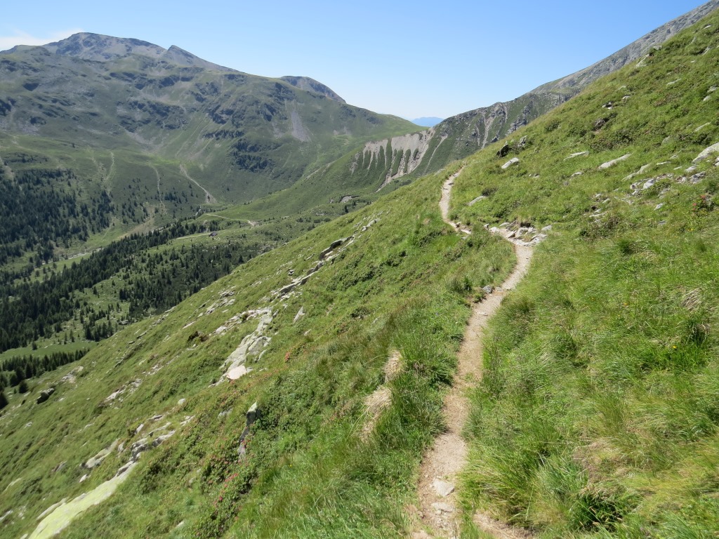 der Wanderweg ist einfach, nur zwischendurch...