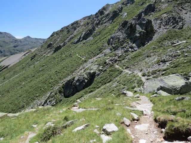 gut ersichtlich unser weiterer Wegverlauf