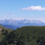 ... zeigt sich das Rosengartenmassiv von der schönsten Seite