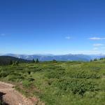 erreichen wir das Hochplateau. Was für eine schöne Aussicht