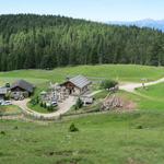 Blick auf die Jausestation Möltner Kaser