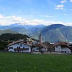 wir erreichen Jenesien 1087 m.ü.M. unser Tagesziel und zeitgleich das Ende unserer E5 Alpenüberquerung