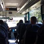 mit dem Bus fahren wir hinunter ins Tal nach Bolzano