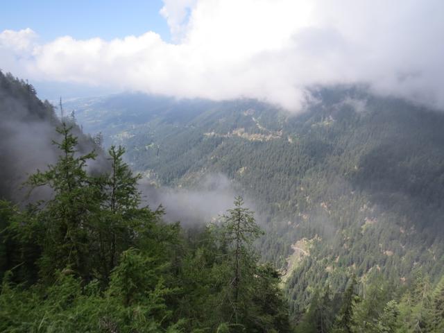 besonders schöner Tiefblick ins Liène-Tal