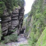 endlich haben wir den Boden der Liène-Schlucht erreicht...