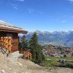 bei Punkt 1500 m.ü.M. mit Blick auf Haute-Nendaz