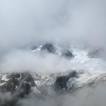 bei schönem Wetter würde man dort den Mont Dolent bestaunen können