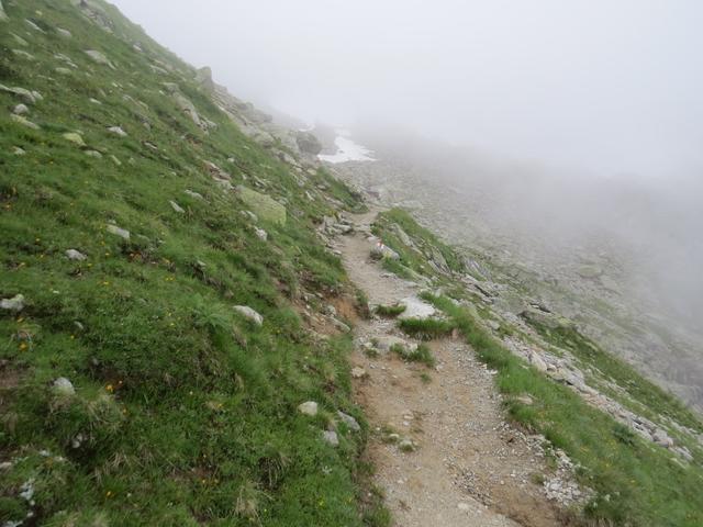 ... auf der sich die Hütte befindet umgangen