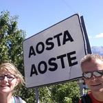 wir haben Aosta 583 m.ü.M. erreicht
