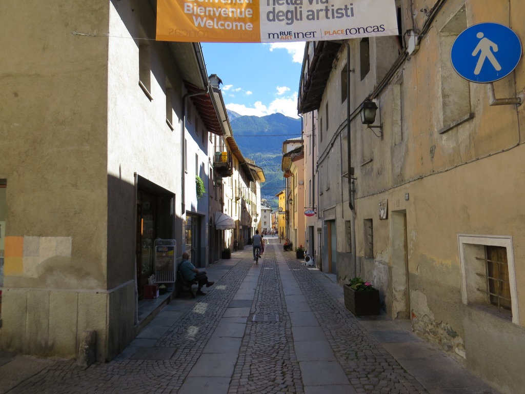 die Stadt wurde in typischer Kastellform schachbrettartig angelegt...