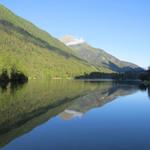 Champex-Lac 1468 m.ü.M. der See entstand als sich vor 15 000 Jahren der Val-Ferret-Gletscher sich zurückzog