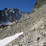 von der Cabane d'Orny folgen wir den Hinweisschildern in Richtung der nur etwa eine Stunde entfernt liegenden Cabane du Trient