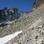 von der Cabane d'Orny folgen wir den Hinweisschildern in Richtung der nur etwa eine Stunde entfernt liegenden Cabane du Trient