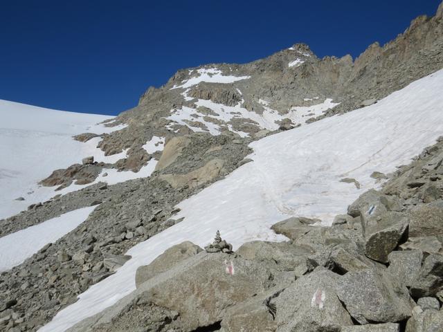 der Bergweg ist sehr gut markiert