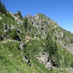 ...und rutschigen Passagen...