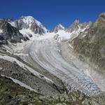 schöner Blick auf den Glacier de Saleina