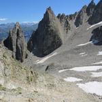 Blick auf die Petit- und Grand Clocher des Planereuses