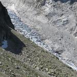 Tiefblick zum Glacier de Saleina