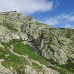 der Bergweg ist auf der ganzen Wanderung gut ersichtlich und markiert