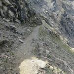 ...auf der anderen Seite des Col des Chevaux folgt nun über Punkt 2645 m.ü.M. ein steiler...
