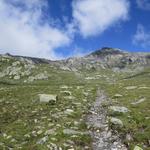 am Horizont gut ersichtlich der Col des Bastillon