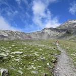 der Col des Bastillon direkt vor uns