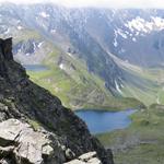 Blick auf zwei der drei Lacs de Fenêtre