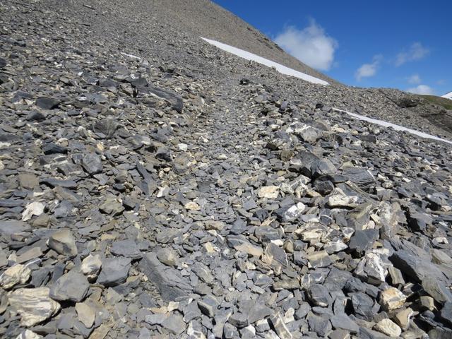 zu Beginn ist der Bergweg der von hier nun alles über Schotter...